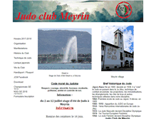 Tablet Screenshot of judo-meyrin.ch